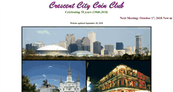 Desktop Screenshot of crescentcitycoinclub.org